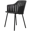 Thumbnail photo of Choice Stol - Udendørs - Spisebordsstol - Frame: Black, Stainless Steel Base 4 Legs / Seat: Black - W59 X D53 X H42 Cm