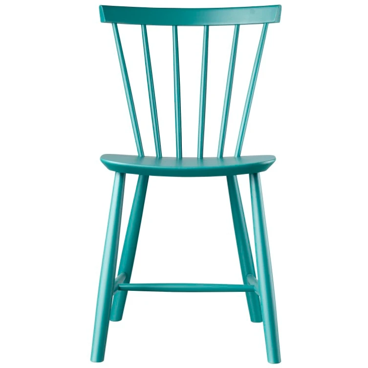 J46 Chair Beech Ptroleum Blue Painted