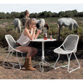 Thumbnail photo of Sixties Chair - Cotton White - Outdoor dining chairs - Frédéric Sofia - White - Metal/synthetic