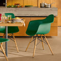 Thumbnail photo of Eames Plastic Armchair Daw - 56 Granite Grey - Black Maple - Dining Chairs - Metal/wood/plastic