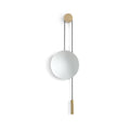 Rise & Shine Wall Mirror Natural Oak/brass