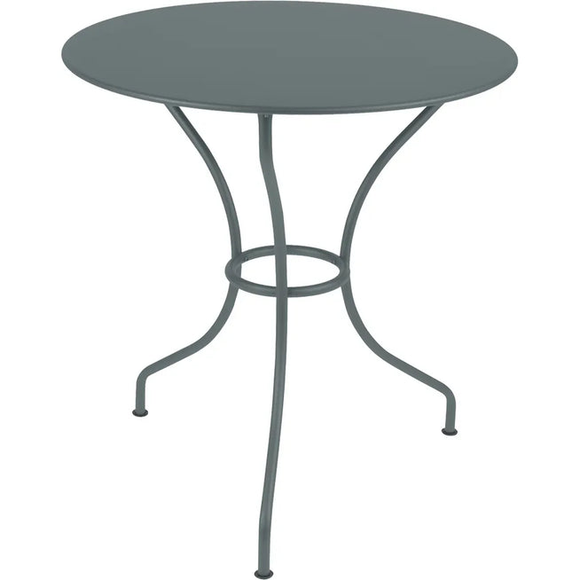 Photo of Opera+ Table 67 cm Storm Grey 26 - Outdoor dining table - Grey - Metal
