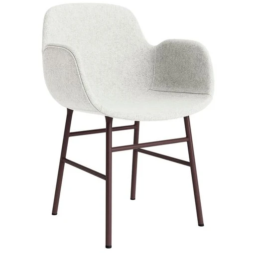 Photo of Form Armchair Full Upholstery Steel - Spisebordsstol - Brown Steel /