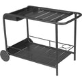 Luxembourg Side Bar/trolley Bar, Anthracite - Small Tables & Outdoor Side Tables - Frédéric Sofia - Grey - Metal