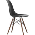 Eames Plastic Chair Dsw - 12 Deep Black - Dark Maple - Matstolar - Charles & Ray Eames - Svart - Metall/trä/plast