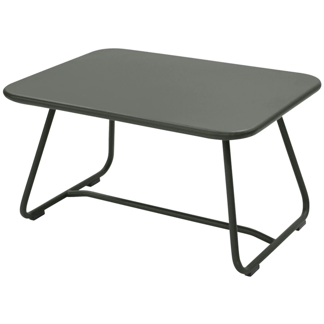 Photo of Sixties Low Table Rosemary 48 - Small Tables & Side Tables Outdoor - Frédéric Sofia - Green - Metal