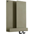Thumbnail photo of Folded Shelves Xs, Olive - Wall shelves - Johan van Hengel - Black - Metal