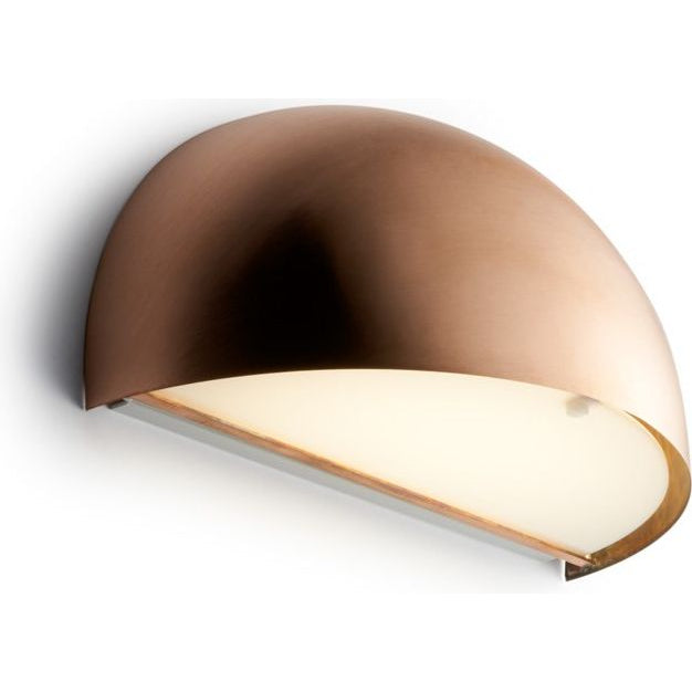 Photo of Rørhat Wall Led, Copper Raw, 10,5W LED 3000K, Ip23 - Wall Lamps Outdoor - Jesper J. Pedersen - Copper