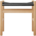 Thumbnail photo of Carl Hansen - Ch53, oak, oiled, black braided, 39 cm - footstools - Hans J. Wegner - Wood-coloured - Paper/wood