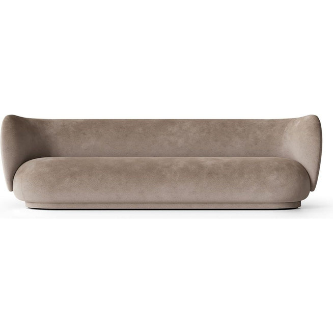 Photo of Rico 4 Personers Faded Velvet L: 260 Cm - Beige