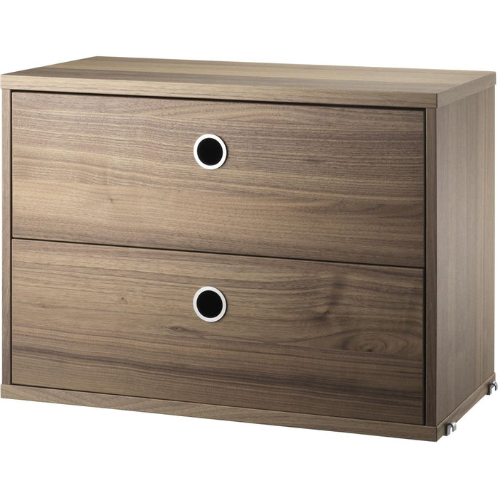 Photo of String drawer unit 58x30, Walnut - Shelving - Nils Strinning - Wood-coloured - Wood