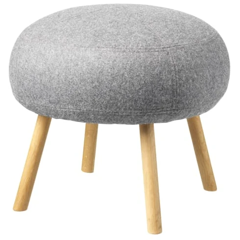 Foersom & Hiort-lorenzen Pouf - L39 Gesja - Light Grey Wool