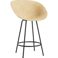 Thumbnail photo of Mat Bar Armchair 65 Cm Steel - Bar Stool - Hemp / Black Steel - H100 X W64 X D55 X Sh65 Cm