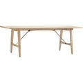 Thumbnail photo of Bm1160 Hunting Table Dining Table White Oiled Oak-Stainless Steel