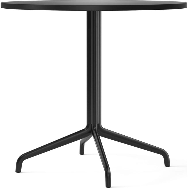 Photo of Harbour Column Dining Table 4-star - Black/charcoal - Ø80 Cm - Mdf/metal/synthetic