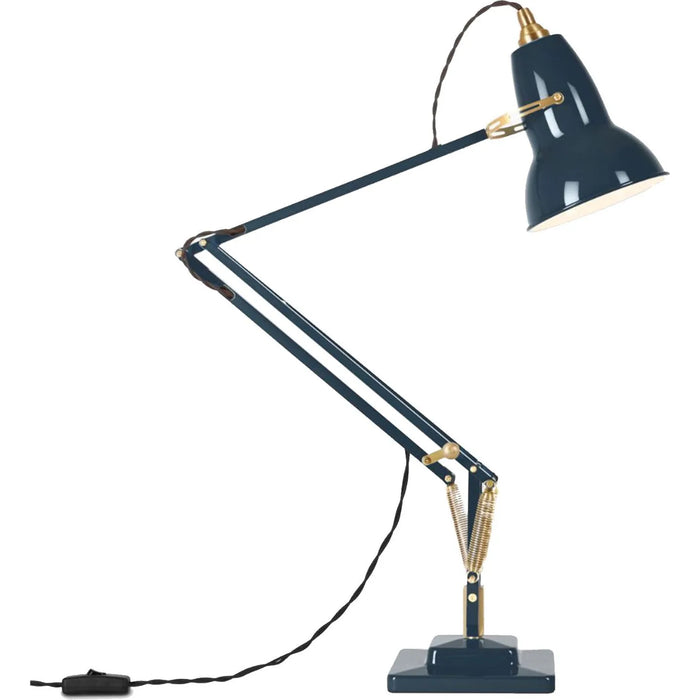 Photo of Original 1227 Brass Desk Lamp - Ink Blue - Incl. LED 10W E27 806lm - 2700K IP20 - Table Lamps