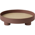 Thumbnail photo of Platform Tray Dark Red - Serving trays - Kim Colin,sam Hecht - Wood/plastic