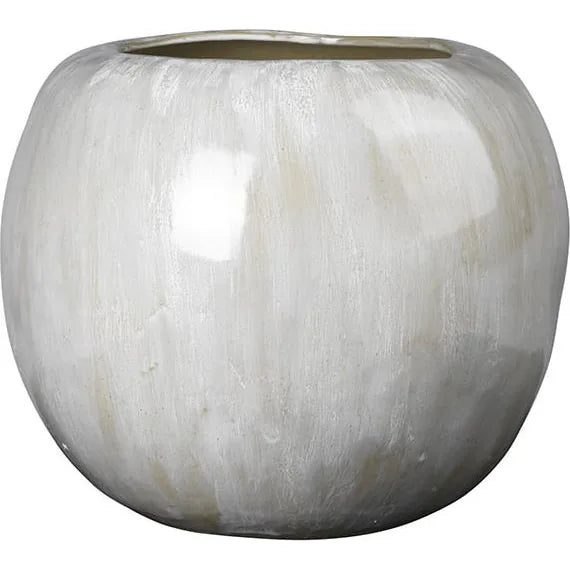 Photo of Apple Vase Faience Antique White - Ø41.5xH34.5cm