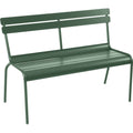 Thumbnail photo of Luxembourg Bench With Backrest Cedar Green 02 - Garden Benches - Frédéric Sofia - Green - Metal