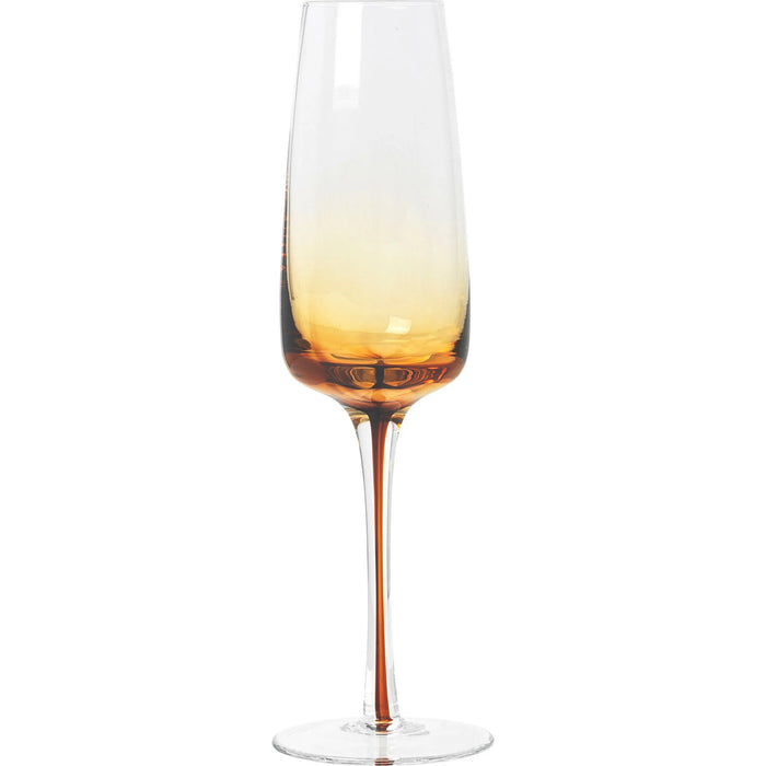 Photo of Amber champagne glass - set of 12 pieces