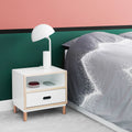 Thumbnail photo of Kabino Bedside Table - Bedside Table - White - L: 50 x D: 41 x H: 50 cm