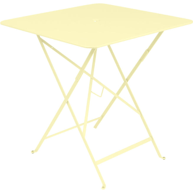 Photo of Bistro Table 71x71 cm Frosted Lemon A6 - Garden Table - Yellow - Metal