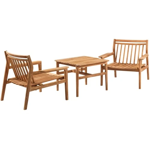 Photo of Thomas E. Alken Lounge Set with 2 Chairs - Together - Nature