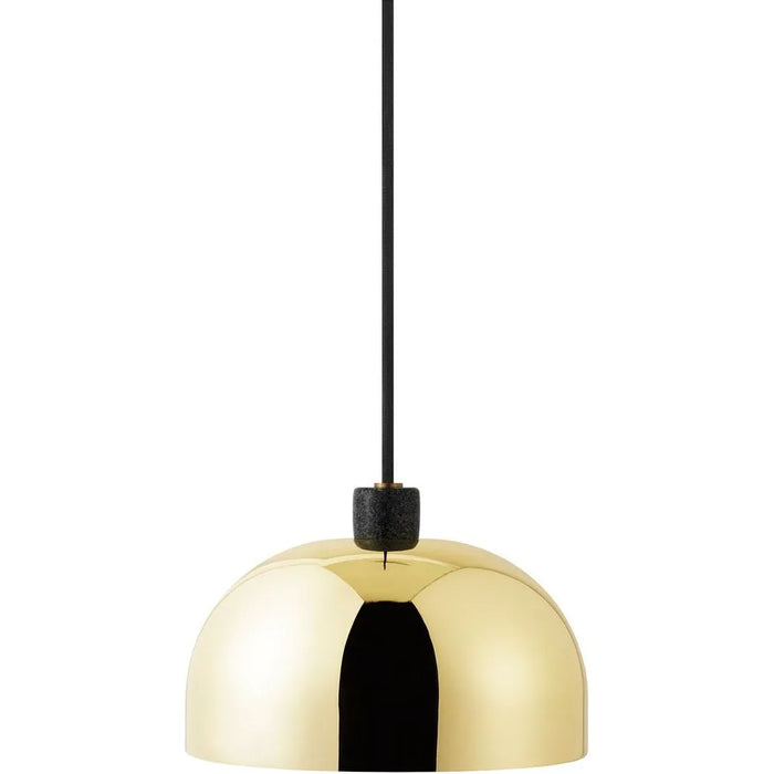 Photo of Grant Pendant Lamp Brass - Small - Steel - Granite