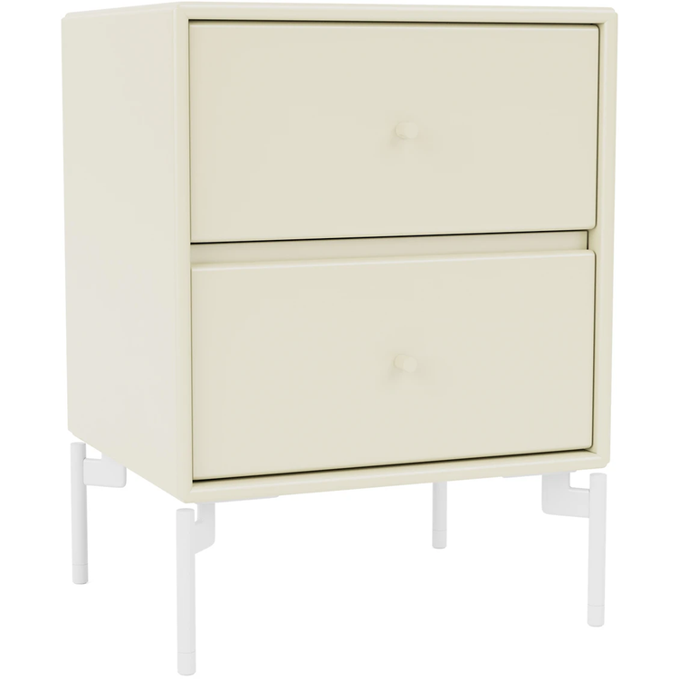 Photo of Drift Drawer Module - Vanilla / Snow Legs - Sängbord - Peter J. Lassen - Vit - Mdf