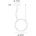 Thumbnail photo of O 45 S Outdoor Pendant Black