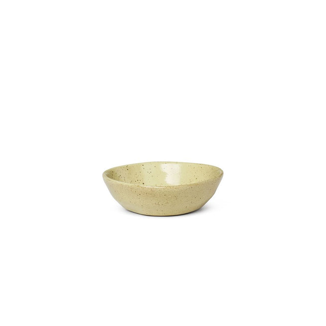 Photo of Flow Bowl - Skål - Yellow Speckle - Small - Ø9 X H2,5 Cm
