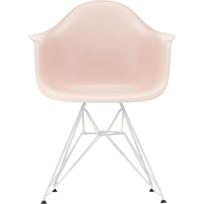 Eames Plastic Armchair Dar - 41 Pale Rose - White Base - Matstolar - Charles & Ray Eames - Rosa - Metall/plast