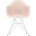 Eames Plastic Armchair Dar - 41 Pale Rose - White Base - Matstolar - Charles & Ray Eames - Rosa - Metall/plast