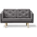 Thumbnail photo of No. 1 Sofa 2002 By Børge Mogensen - 2 Personers Sofa - Fiord 991 / Smoked Oak - W143 X D86 X H83 X Sh41 Cm