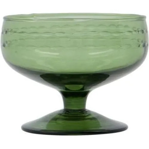 Photo of Vintage Dessert Dishes Green Set of 6 Pieces