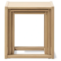 Thumbnail photo of Bm375 Nesting Tables / By Børge Mogensen - Sofabord - Oak Light Oil - W34 X D34 X H42 Cm / W39 X D39 X H44.5 Cm / W44.5 X D44.5 X H47.5 Cm