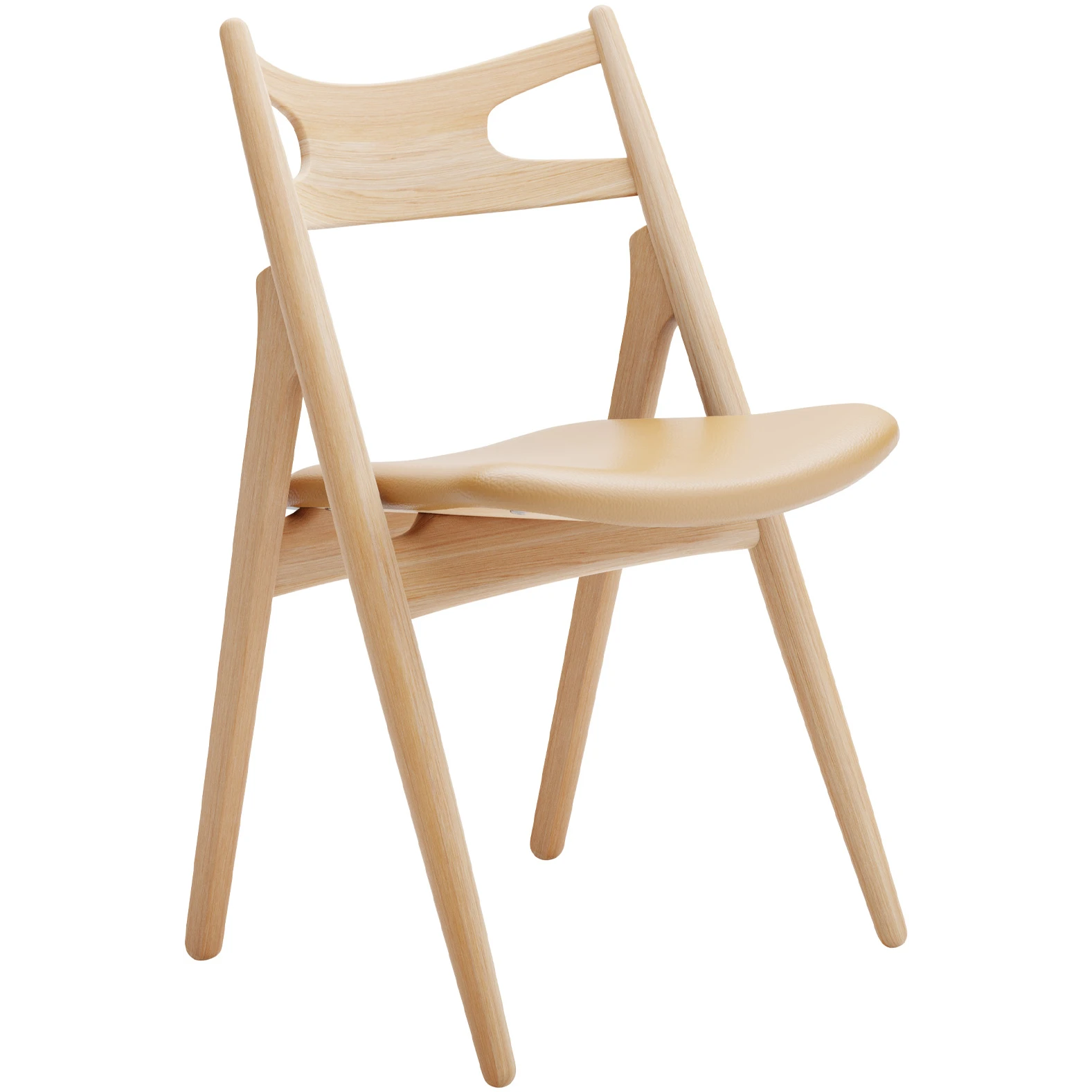 CH29p Sawbuck Chair - Oiled Oak