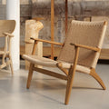 Thumbnail photo of CH25 Lounge Chair - Soaped Oak