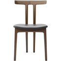 Carl Hansen - Ow58, T-chair, Lacquered Walnut, Leather Cat