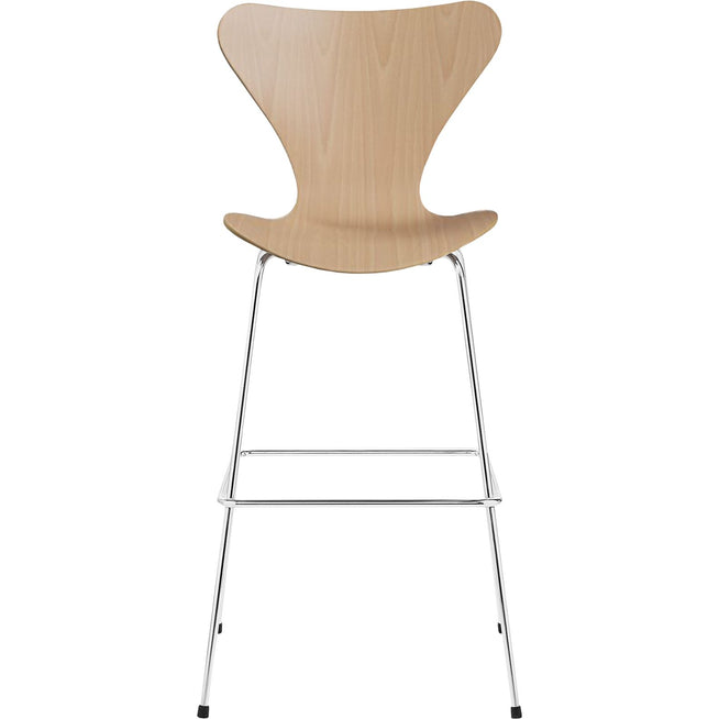 Photo of 3197 Sjuan, Beech veneer - Bar stools & Bar stools - Arne Jacobsen - Wood-coloured - Metal/wood