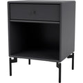 Thumbnail photo of Dream Nightstand - Anthracite / Matt Chrome Legs - Bedside Table - Peter J. Lassen - Black - Mdf