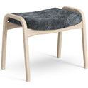 Lamino Foot Stool White Pigmented Oak/sheep Skin