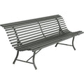 Thumbnail photo of Louisiane Bench 200 cm Rosemary 48 - Garden Benches - Green - Metal