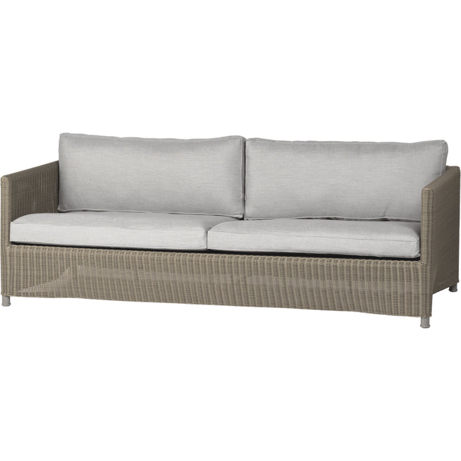 Photo of Diamond 3 Seater Sofa Natural, Caneline Natté Light Grey