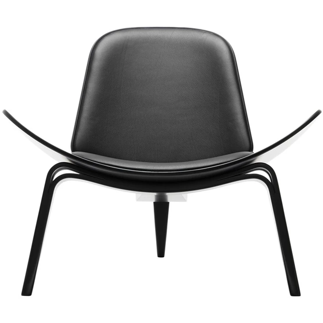 Photo of Ch07 Armchair Thor 301 Leather-black lacquered