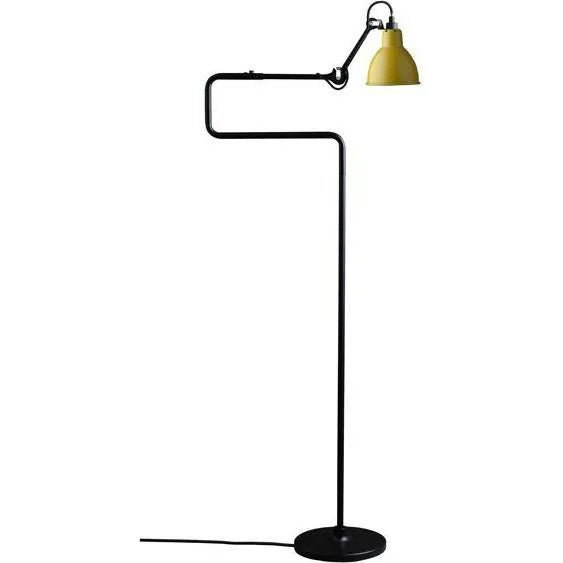 Photo of Lampe Gras N°411 - Gulvlampe - Black/yellow - Double Elbow: 36 - 72 X Rod: 20 X Bar: 105 + 16 Cm