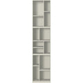 Thumbnail photo of Loom Slim Bookcase - Plinth H3 Cm - Vanilla - Bookcases - White - Mdf