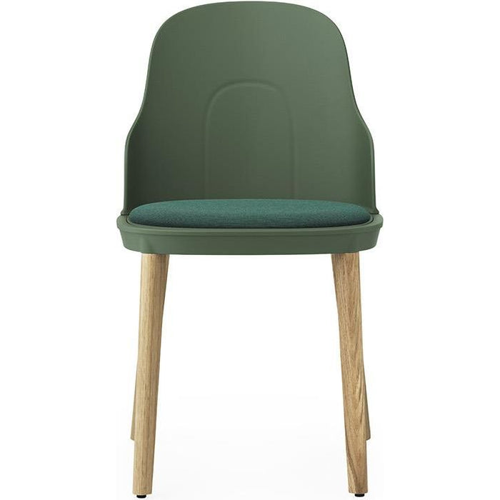 Photo of Allez Chair Upholstered Canvas Oak - Dining Chair - Park Green - H: 79 X L: 45 X D: 50 X Sh: 45,5 Cm