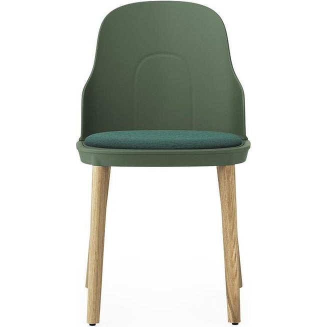 Photo of Allez Chair Upholstered Canvas Oak - Dining Chair - Park Green - H: 79 X L: 45 X D: 50 X Sh: 45,5 Cm