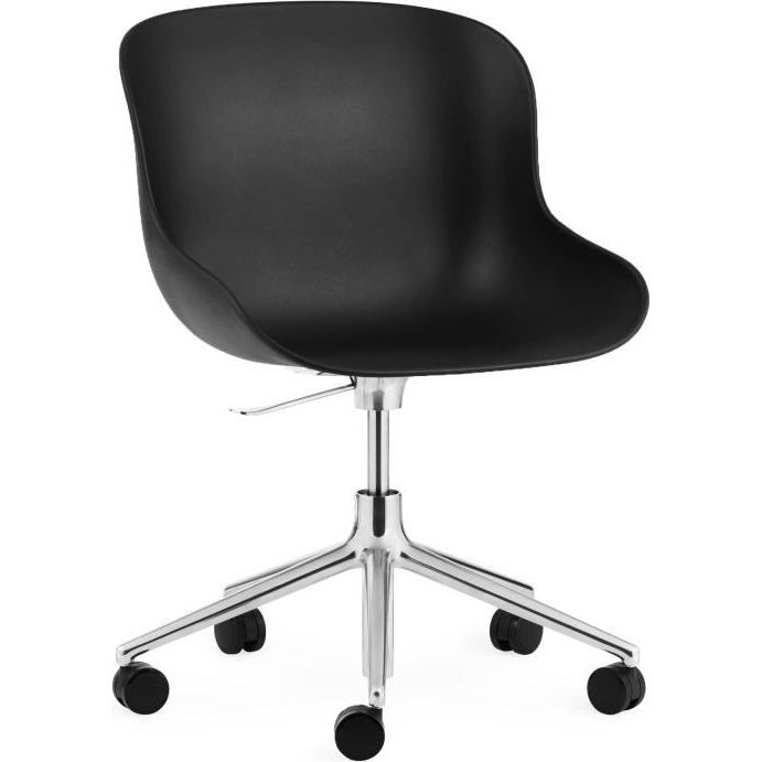 Photo of Hyg Chair Swivel Frame 5w Gas Lift - Office Chair - Seat: Black / Frame: Aluminium - L: 72.5 x D: 72.5 x H: 78/92 x Sh: 38/52 cm